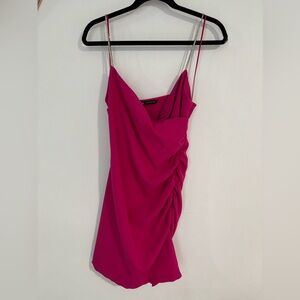 Zara Pink Ruched Dress